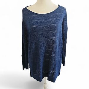 St John’s Bay Southern Blue Pullover Sweater Medium